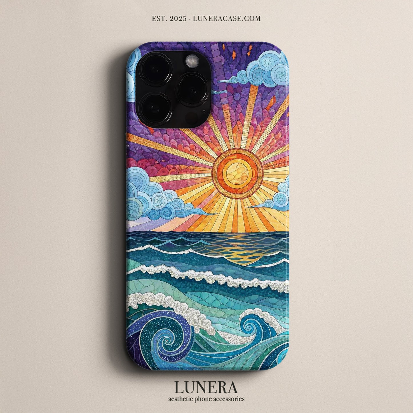 Lunera "Mosaic Solstice" Tasarım Telefon Kılıfı - Sanat & Mozaik Serisi