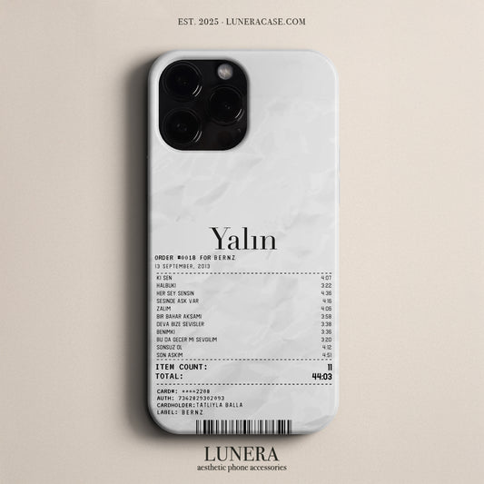 'Concert Ticket for Yalın' Tasarım Telefon Kılıfı