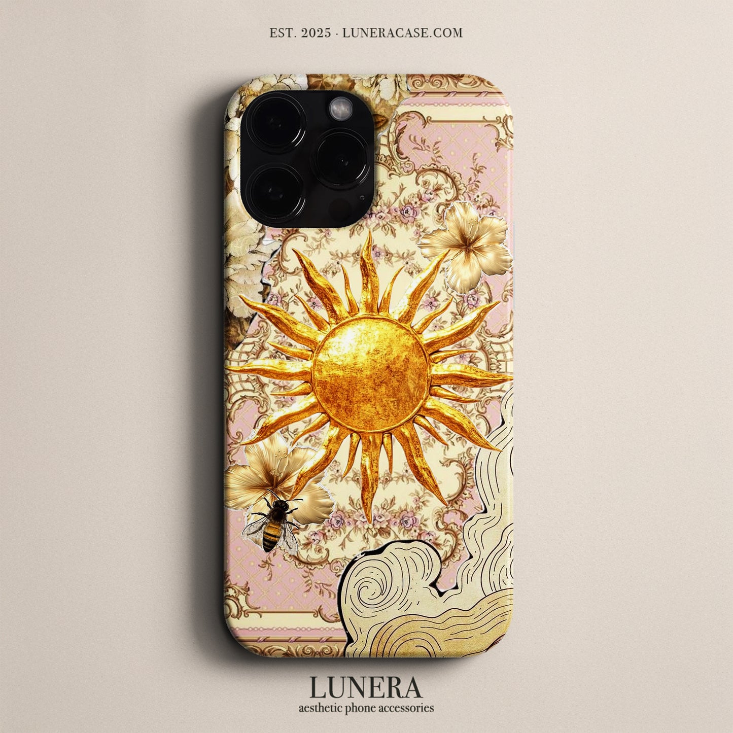 Lunera "Golden Sun" Tasarım Telefon Kılıfı – Golden Sun Collection