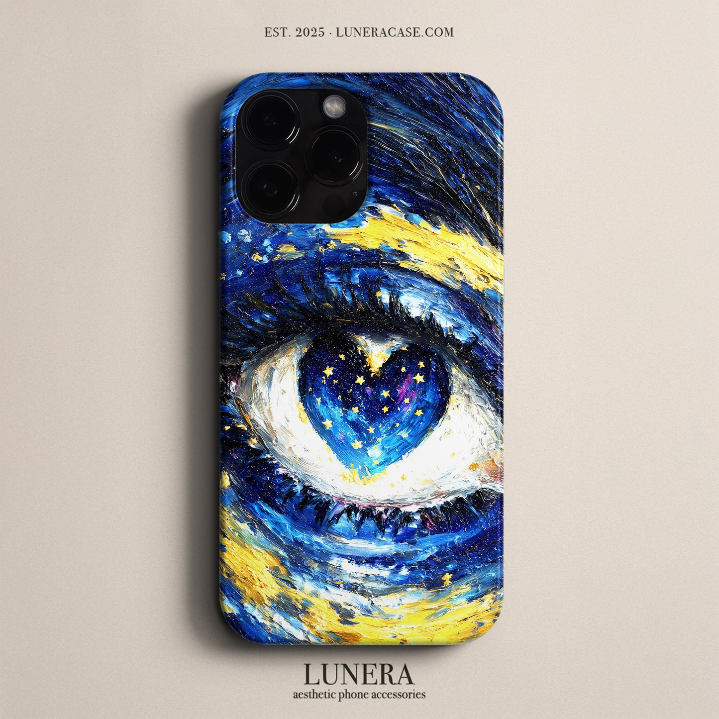 Lunera "Starry Heart Eye" Tasarım Telefon Kılıfı – The Art Edition Collection Serisi