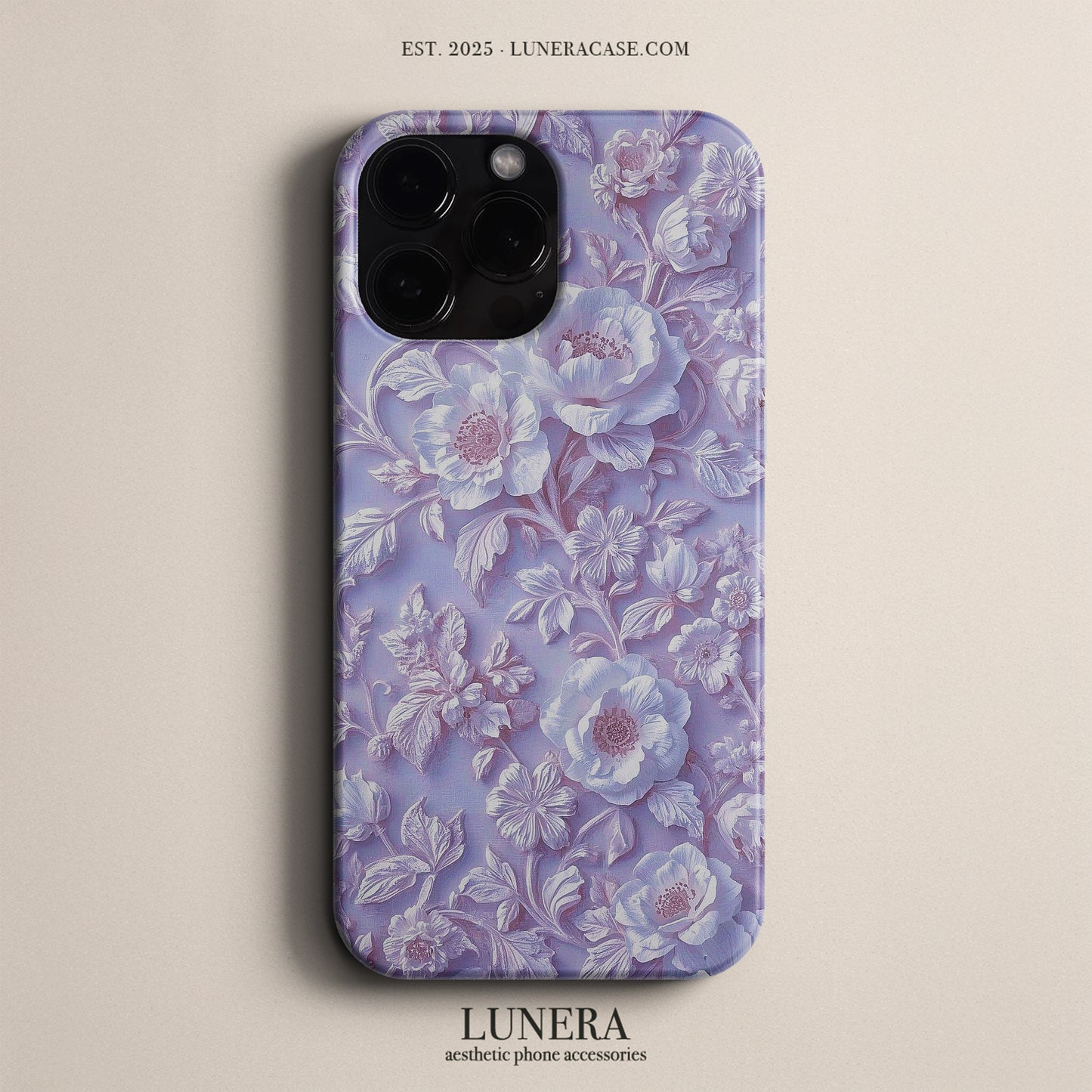 Lunera "Lavender Bloom" Tasarım Telefon Kılıfı – The Serenity Collection (Limited) Serisi