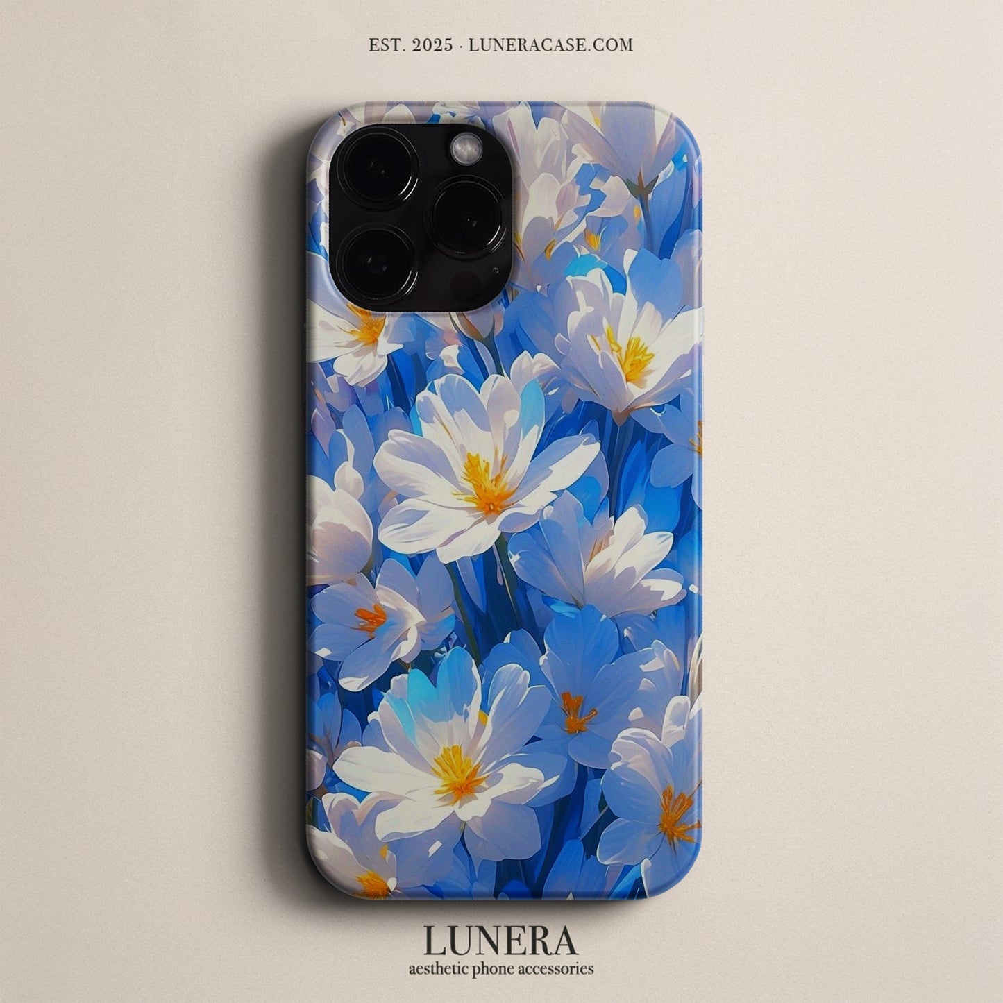 Lunera "Celestial Bloom" Tasarım Telefon Kılıfı – The Serenity Collection (Limited) Serisi