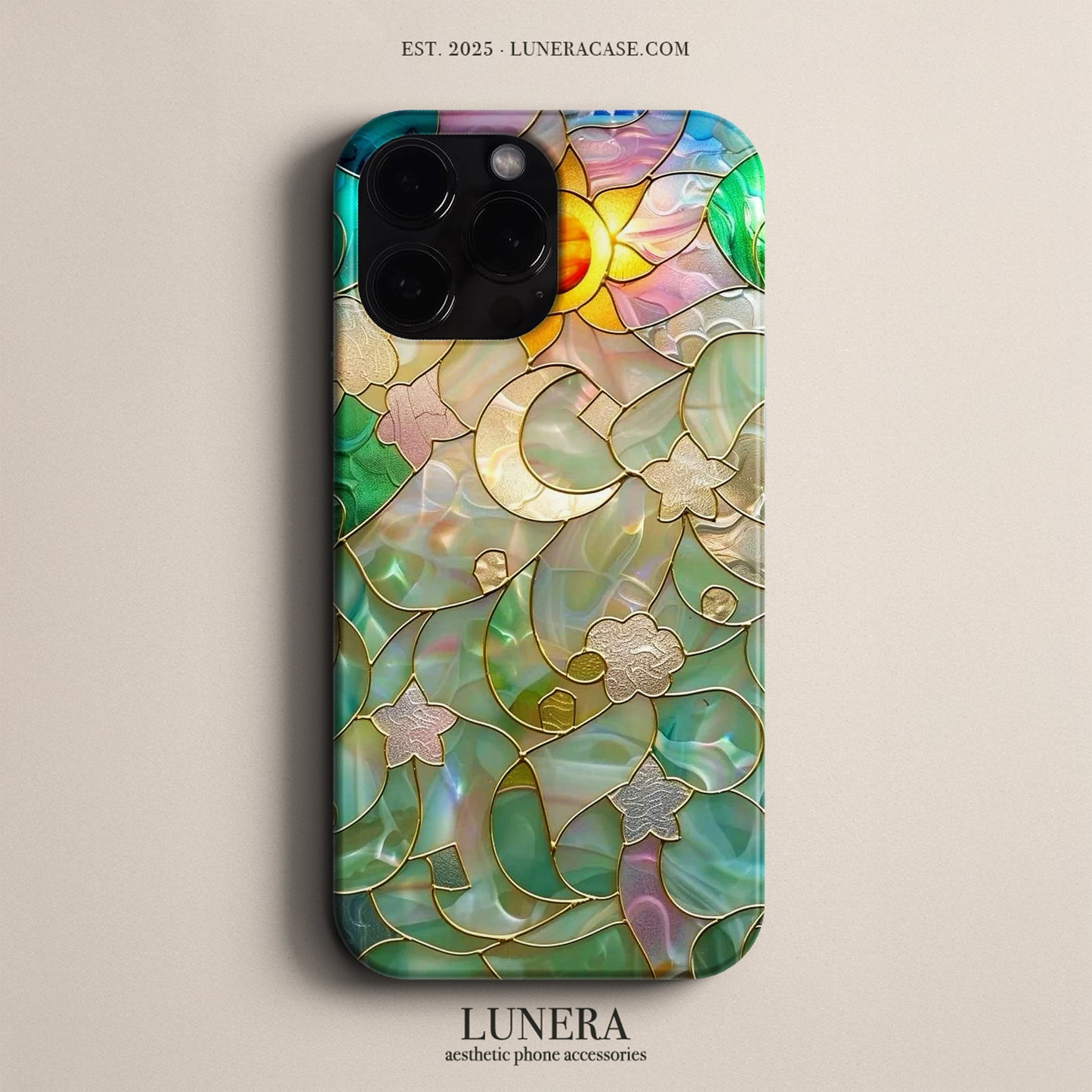 Lunera "Stained Glass Sun" Tasarım Telefon Kılıfı – The Vitray Collection