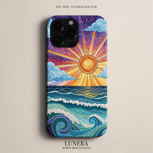 Lunera "Mosaic Solstice" Tasarım Telefon Kılıfı - Sanat & Mozaik Serisi