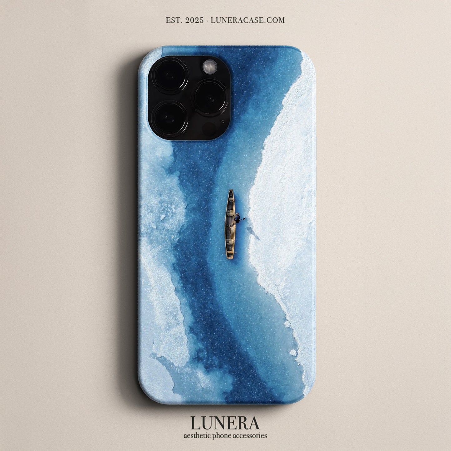 Lunera "Frozen Passage" Tasarım Telefon Kılıfı - Doğa & Manzara Serisi
