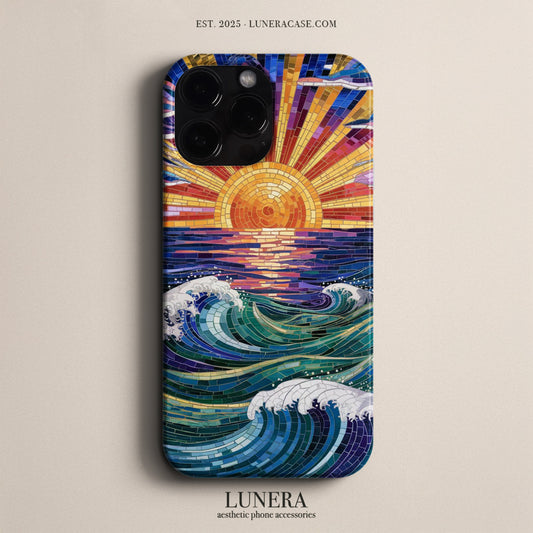 Lunera "Ancient Azure" Tasarım Telefon Kılıfı - Sanat & İllüstrasyon Serisi