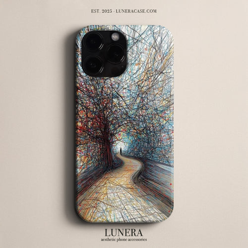 Lunera "Pathways" Tasarım Telefon Kılıfı - Soyut & Geometrik Serisi