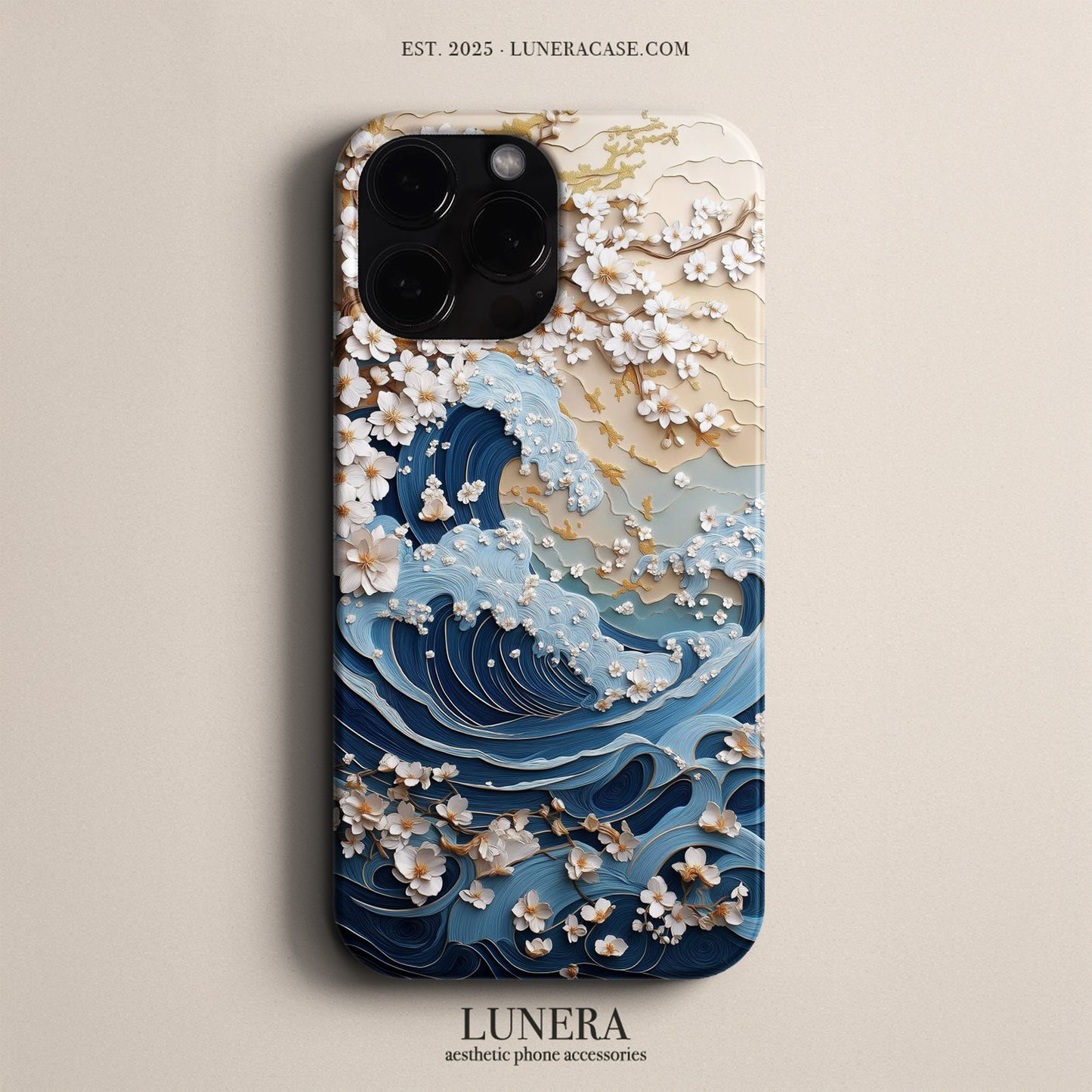 Lunera "Sakura Swirl" Tasarım Telefon Kılıfı - Çiçek & Botanik Serisi