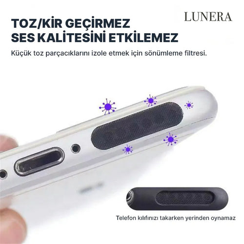 Telefon Hoparlör Koruyucu - 2 adet  Toz Geçirmez Hoparlör Koruyucusu