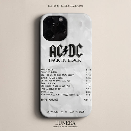 'Concert Ticket for AC&DC' Tasarım Telefon Kılıfı