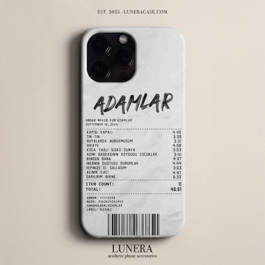 'Concert Ticket for ADAMLAR' Tasarım Telefon Kılıfı
