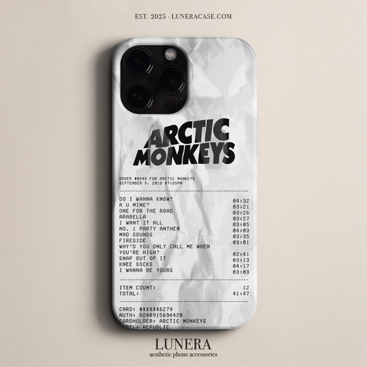 'Concert Ticket for ARCTIC MONKEYS' Tasarım Telefon Kılıfı