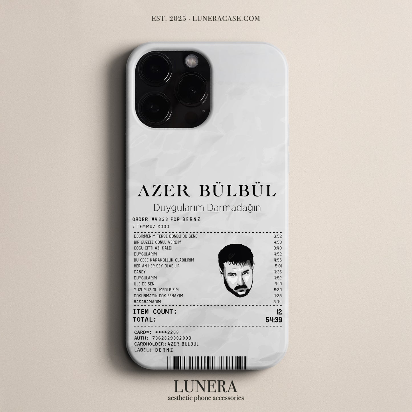 'Concert Ticket for Azer Bülbül' Tasarım Telefon Kılıfı