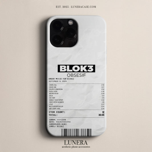 'Concert Ticket for BLOK3' Tasarım Telefon Kılıfı