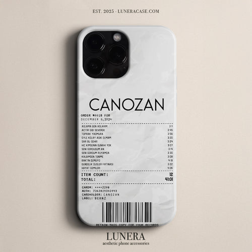 'Concert Ticket for Canozan' Tasarım Telefon Kılıfı