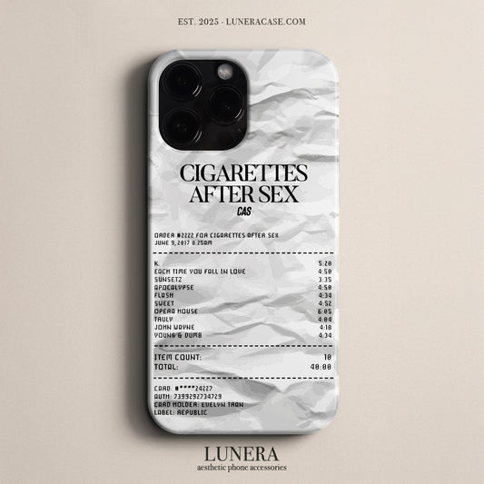 'Concert Ticket for CIGARETTES AFTER' Tasarım Telefon Kılıfı