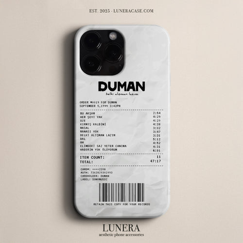 'Concert Ticket for DUMAN' Tasarım Telefon Kılıfı