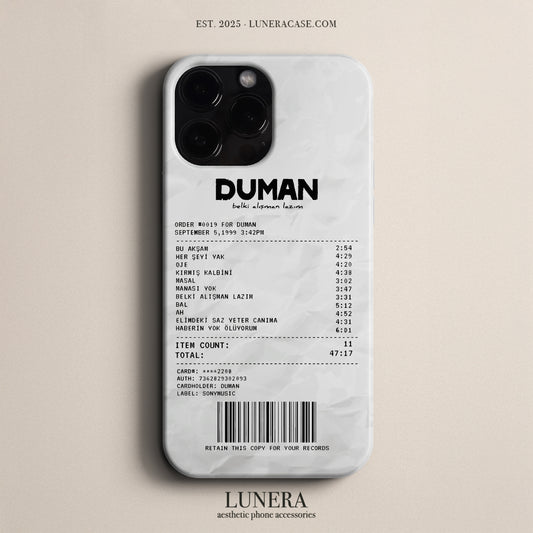 'Concert Ticket for DUMAN' Tasarım Telefon Kılıfı