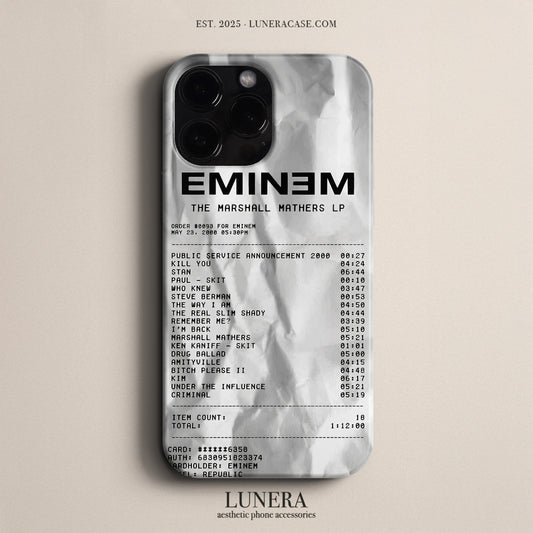 'Concert Ticket for EMINEM' Tasarım Telefon Kılıfı