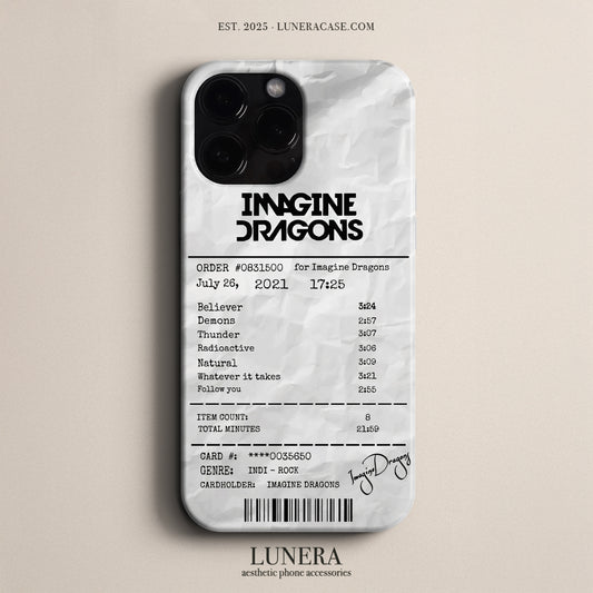 'Concert Ticket for IMAGINE DRAGONS' Tasarım Telefon Kılıfı
