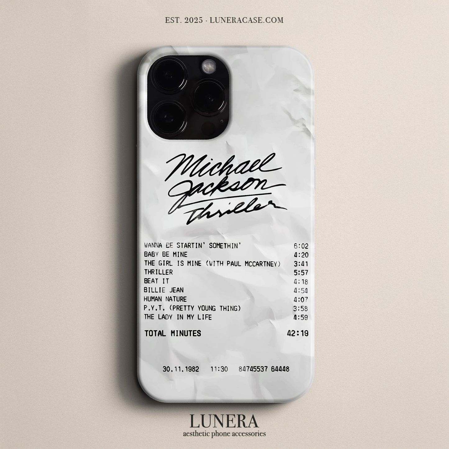 'Concert Ticket for MICHAEL JACKSON' Tasarım Telefon Kılıfı