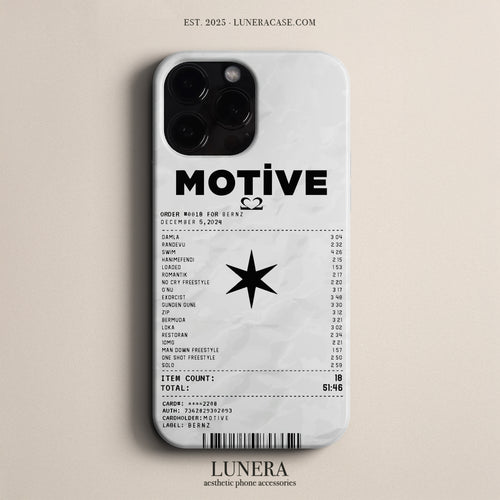 'Concert Ticket for Motive' Tasarım Telefon Kılıfı