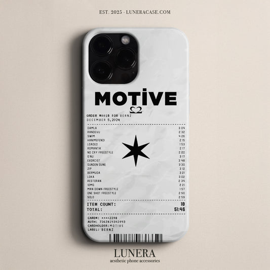 'Concert Ticket for Motive' Tasarım Telefon Kılıfı
