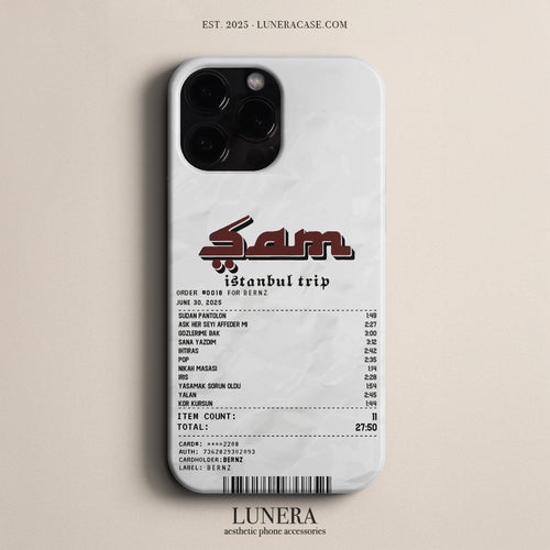 'Concert Ticket for ŞAM' Tasarım Telefon Kılıfı