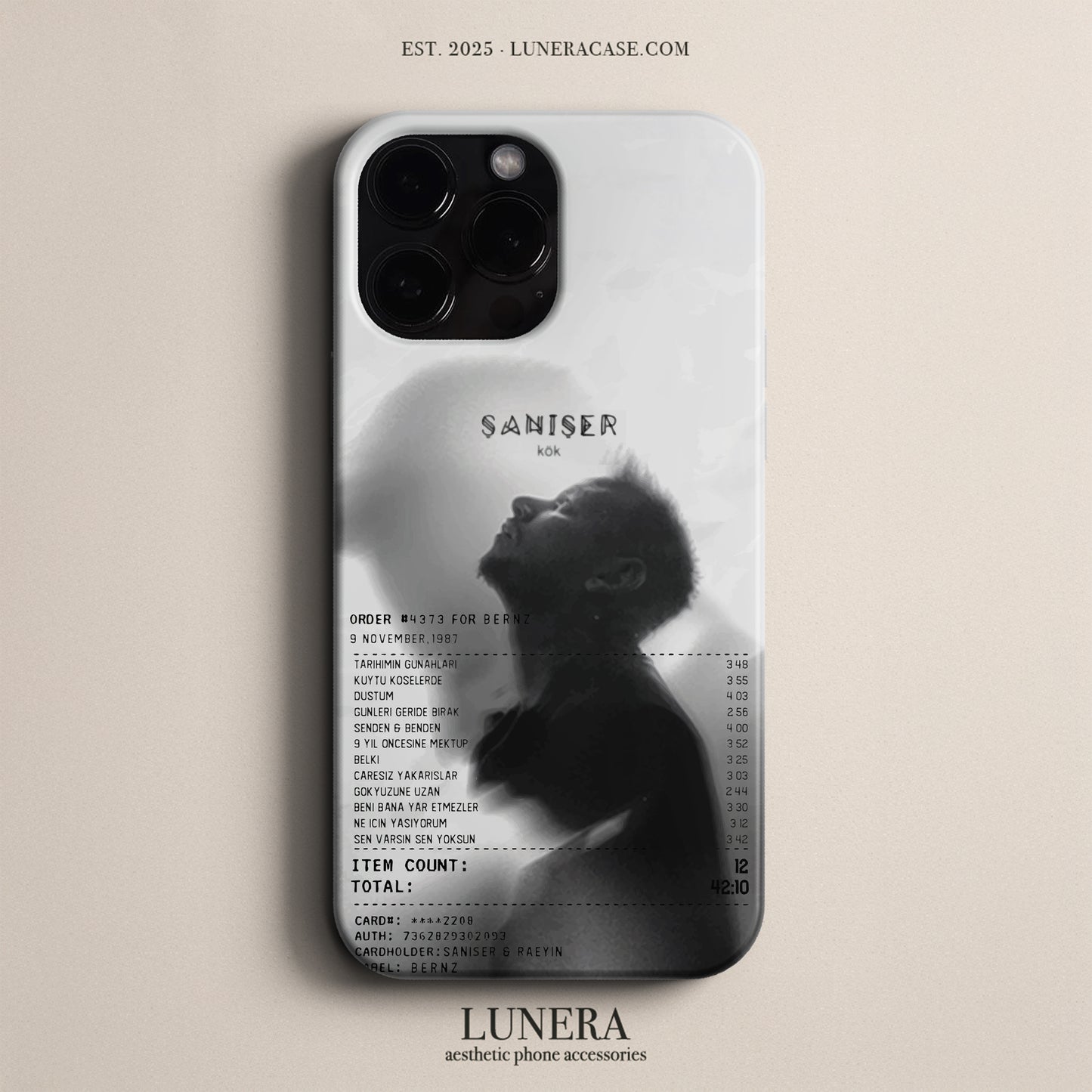 'Concert Ticket for Şanışer' Tasarım Telefon Kılıfı