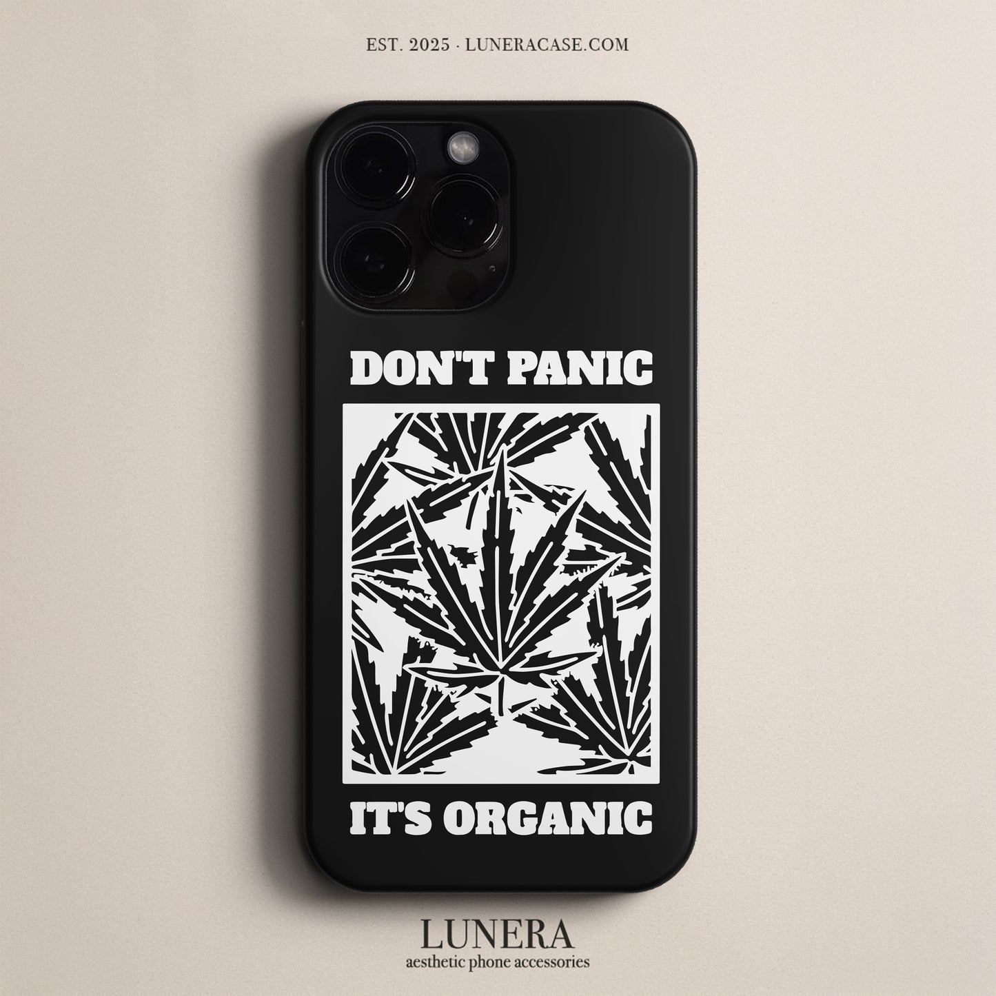 'Don't Panic, It's Organic' Tasarım Telefon Kılıfı