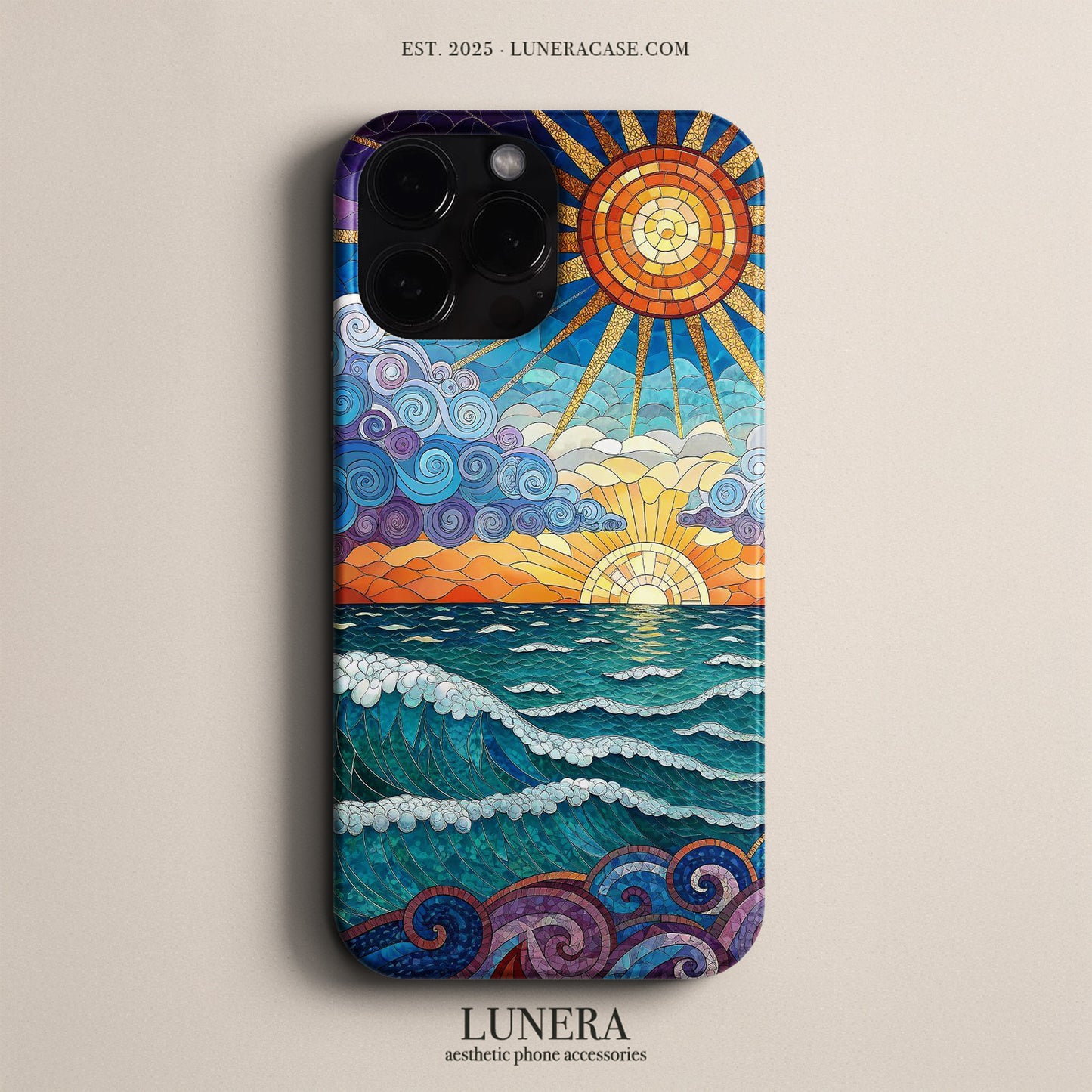 Lunera "Gilded Mosaic" Tasarım Telefon Kılıfı - Sanat & Mozaik Serisi