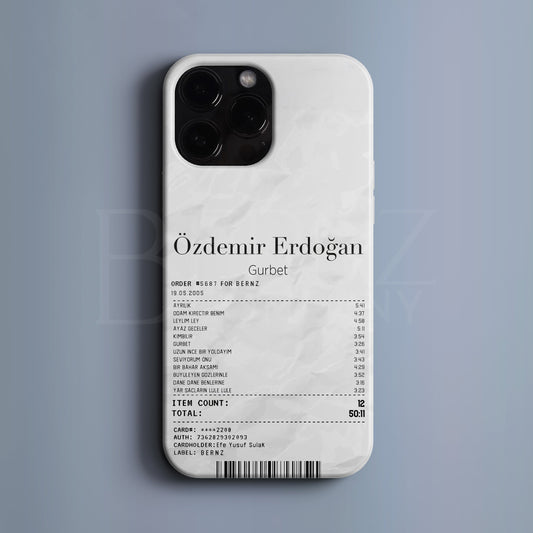 'Concert Ticket for Özdemir Erdoğan' Tasarım Telefon Kılıfı