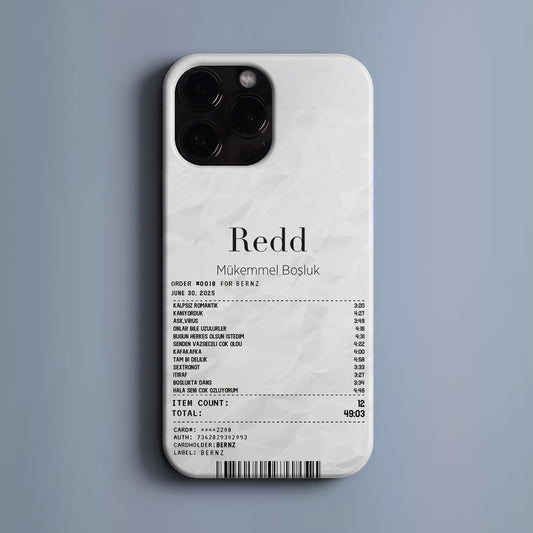 'Concert Ticket for Redd' Tasarım Telefon Kılıfı