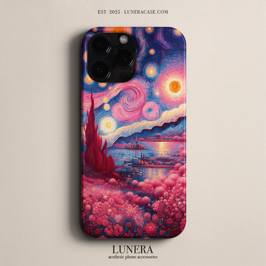 LUNERA ‘Starry Reverie’ Case – Van Gogh Esintili Sanatsal Gökyüzü Telefon Kılıfı