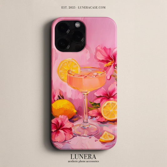LUNERA ‘Lemon Bloom’ Case – Limon ve Çiçek Desenli Canlı Renkli Telefon Kılıfı