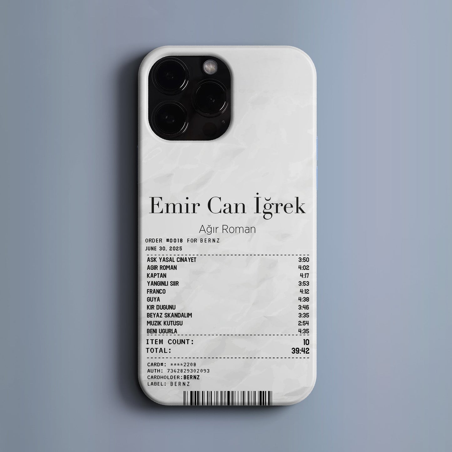 'Concert Ticket for Emir Can İğrek' Tasarım Telefon Kılıfı