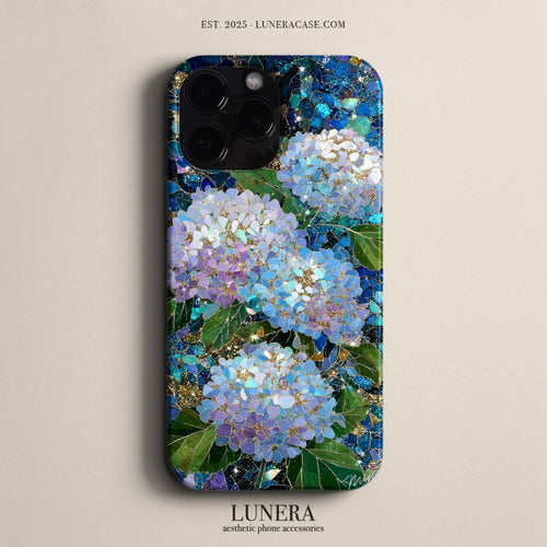 Lunera "Hydrangea Gemstone" Tasarım Telefon Kılıfı – The Ocean Light Collection