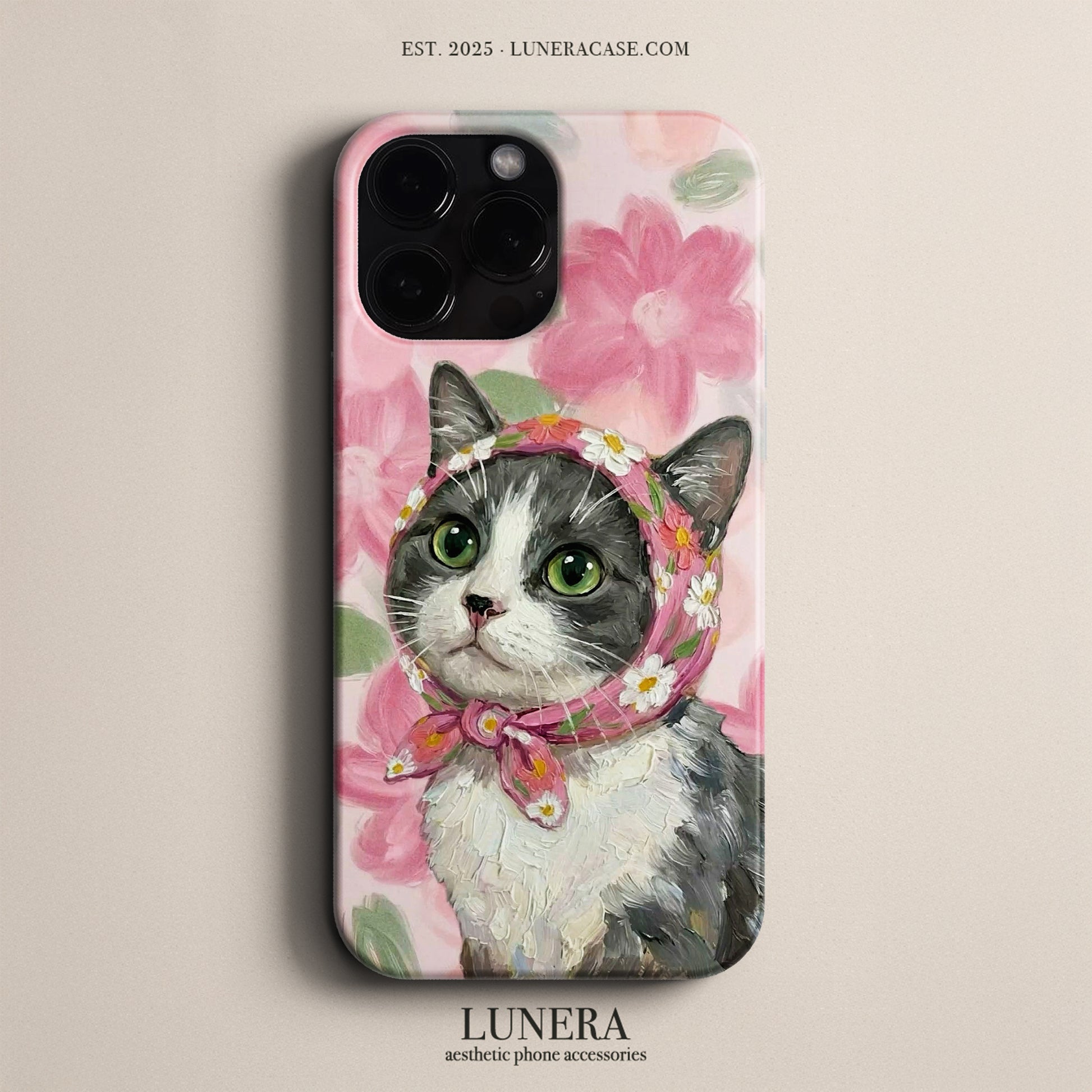 Lunera "Floral Whiskers" Tasarım Telefon Kılıfı – The Art Edition Collection