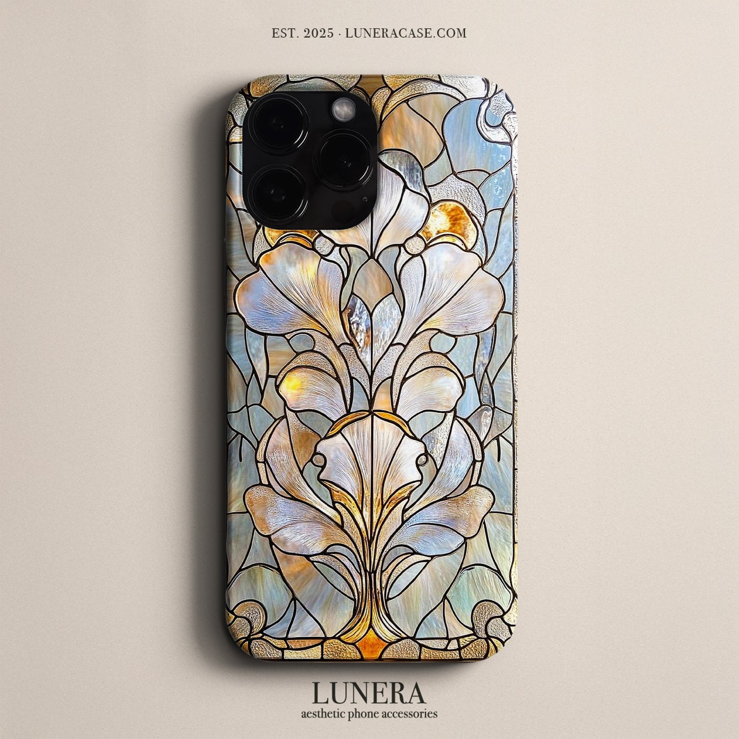 Lunera "Stained Glass Bloom" Tasarım Telefon Kılıfı – The Art Edition Collection
