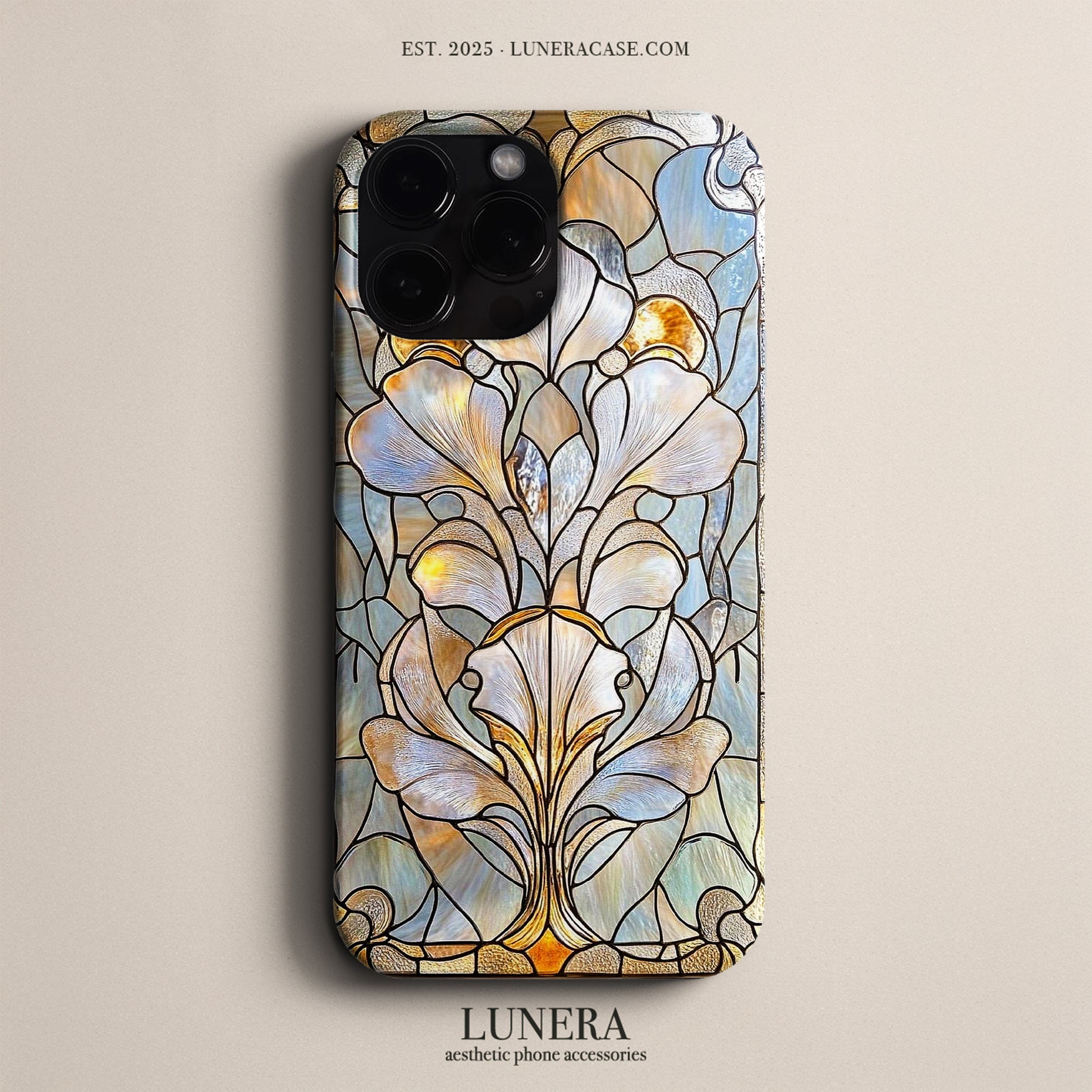 Lunera "Stained Glass Bloom" Tasarım Telefon Kılıfı – The Art Edition Collection