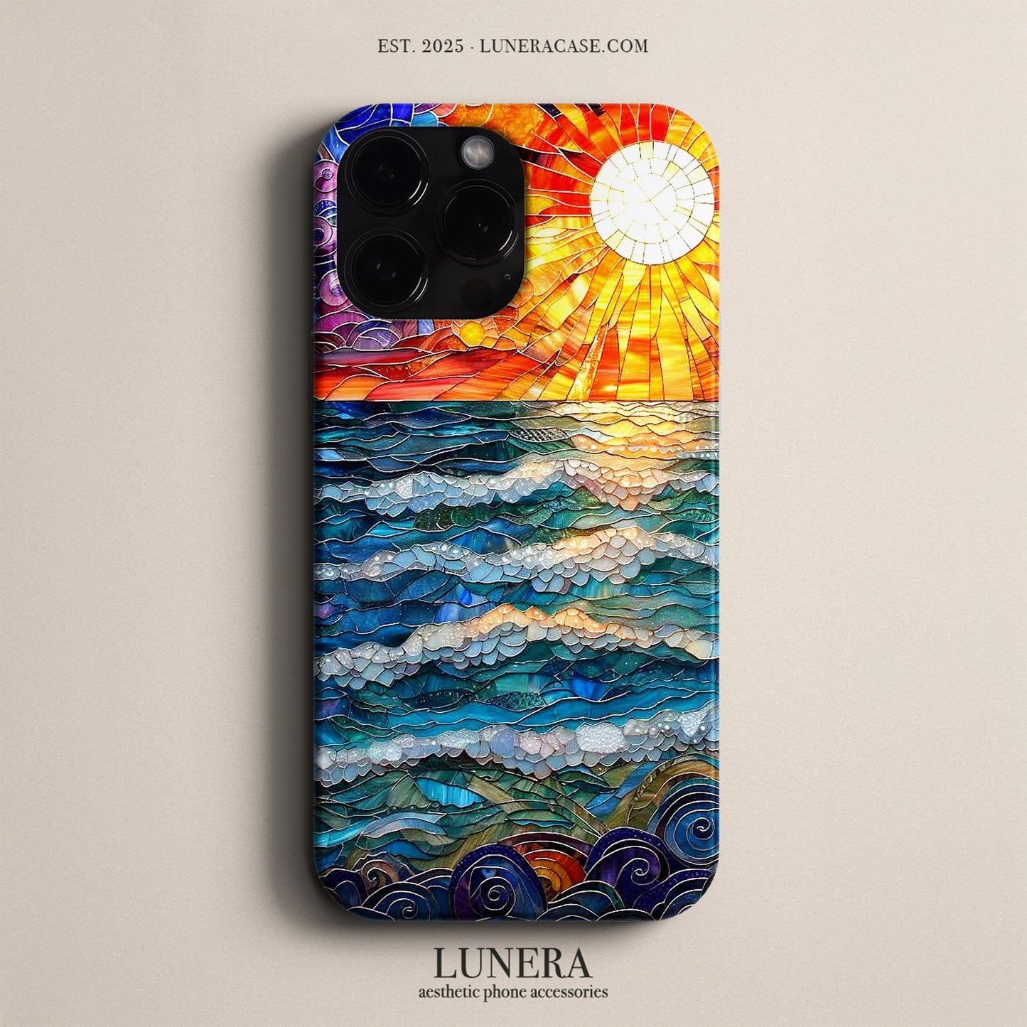 Lunera "Sunrise Ocean" Tasarım Telefon Kılıfı – The Vitray Collection