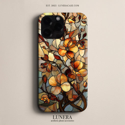 Lunera "Stained Glass Blooms" Tasarım Telefon Kılıfı – The Art Edition Collection