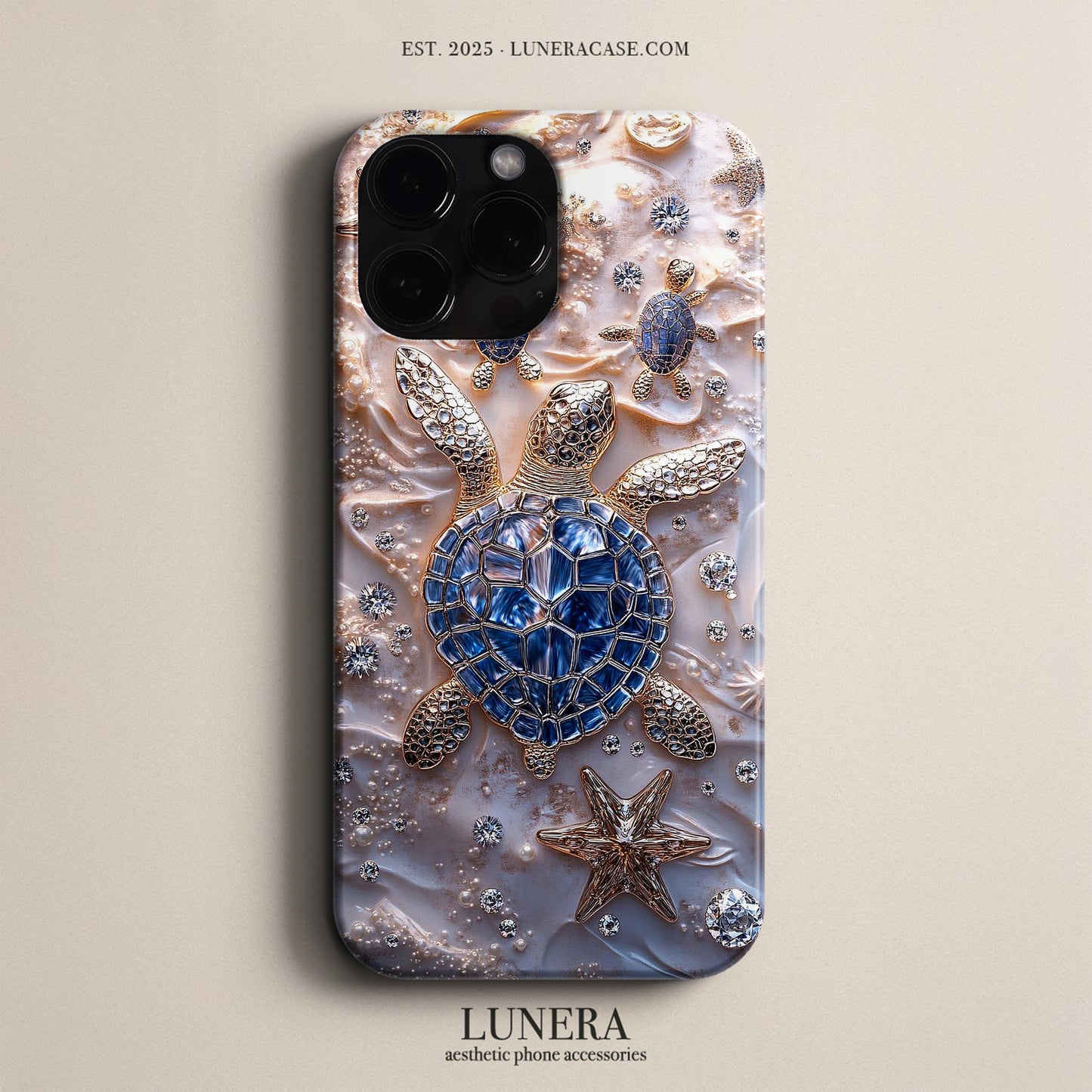 Lunera "Ocean Elegance" Tasarım Telefon Kılıfı – The Ocean Light Collection