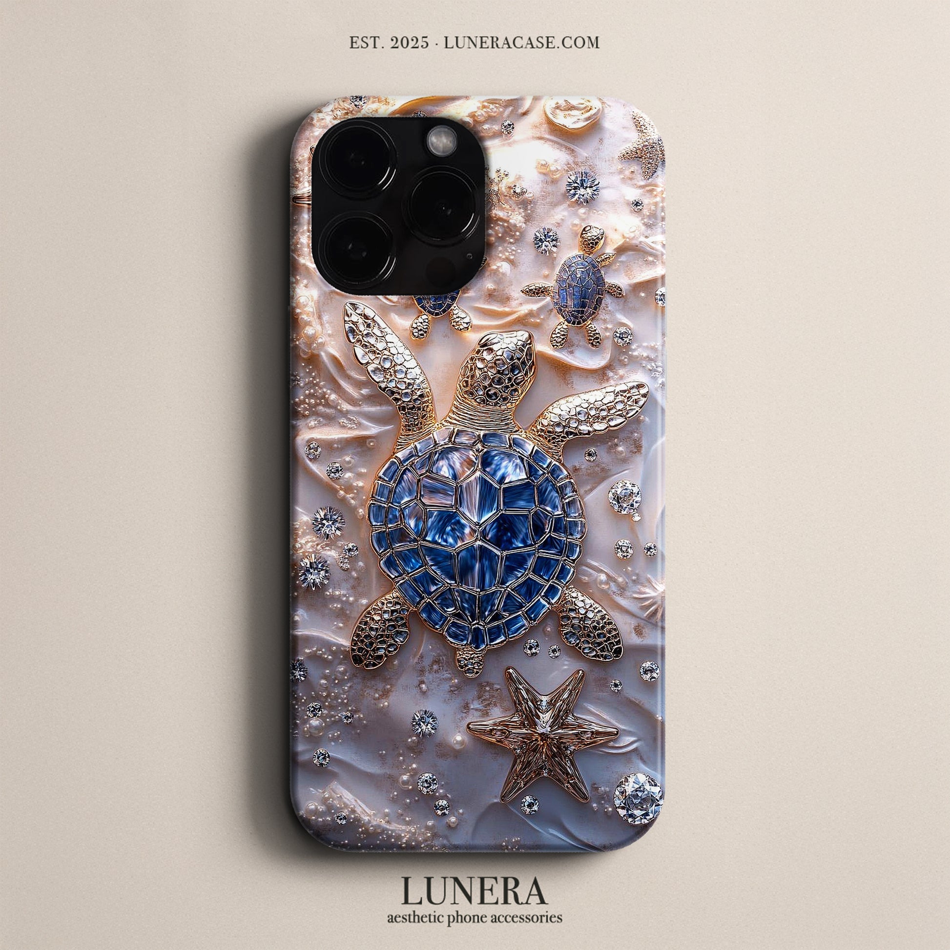 Lunera "Ocean Elegance" Tasarım Telefon Kılıfı – The Ocean Light Collection