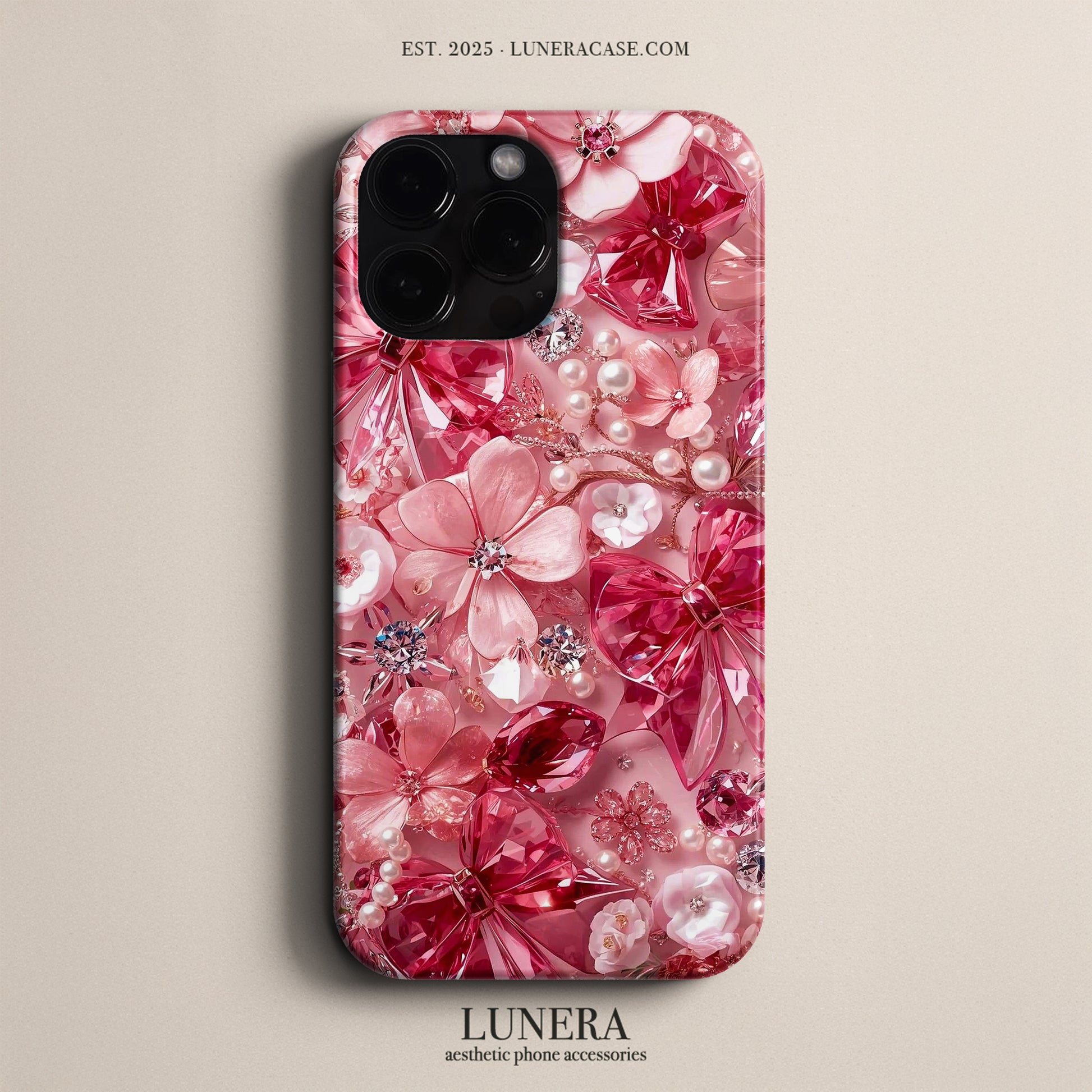 Lunera "Crystal Blossom" Tasarım Telefon Kılıfı – The Art Edition Collection