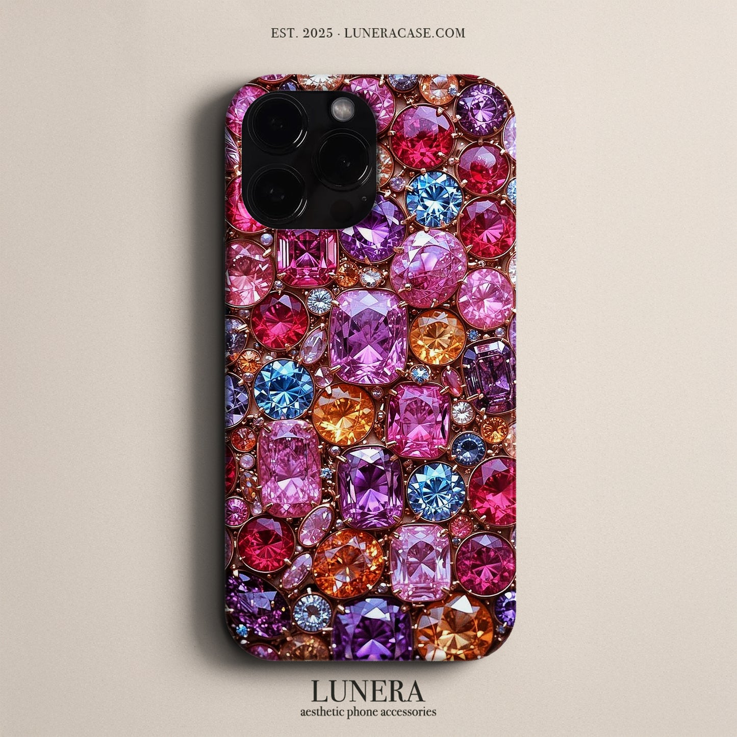 Lunera "Gemstone Luxury" Tasarım Telefon Kılıfı – The Art Edition Collection