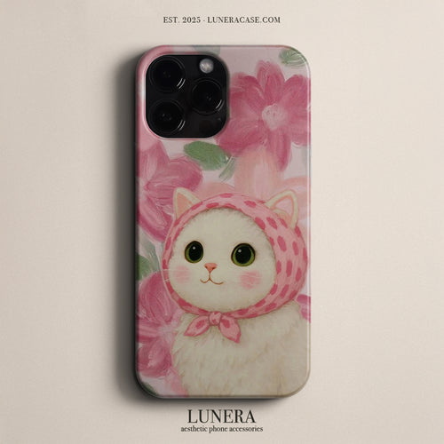 Lunera "Pink Whiskers" Tasarım Telefon Kılıfı – The Serenity Collection (Limited) Serisi