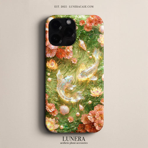 Lunera "Koi Garden" Tasarım Telefon Kılıfı – The Serenity Collection (Limited)