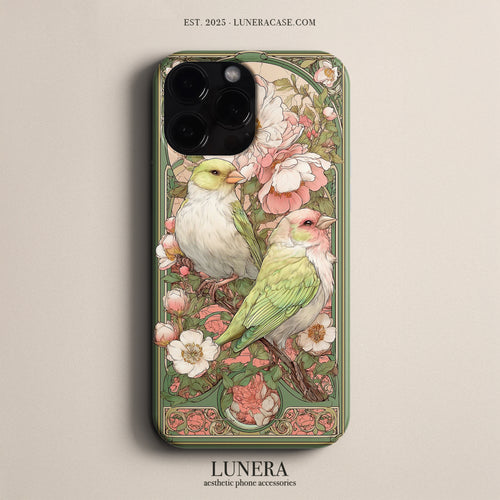 Lunera "Botanical Birds" Tasarım Telefon Kılıfı – The Art Edition Collection