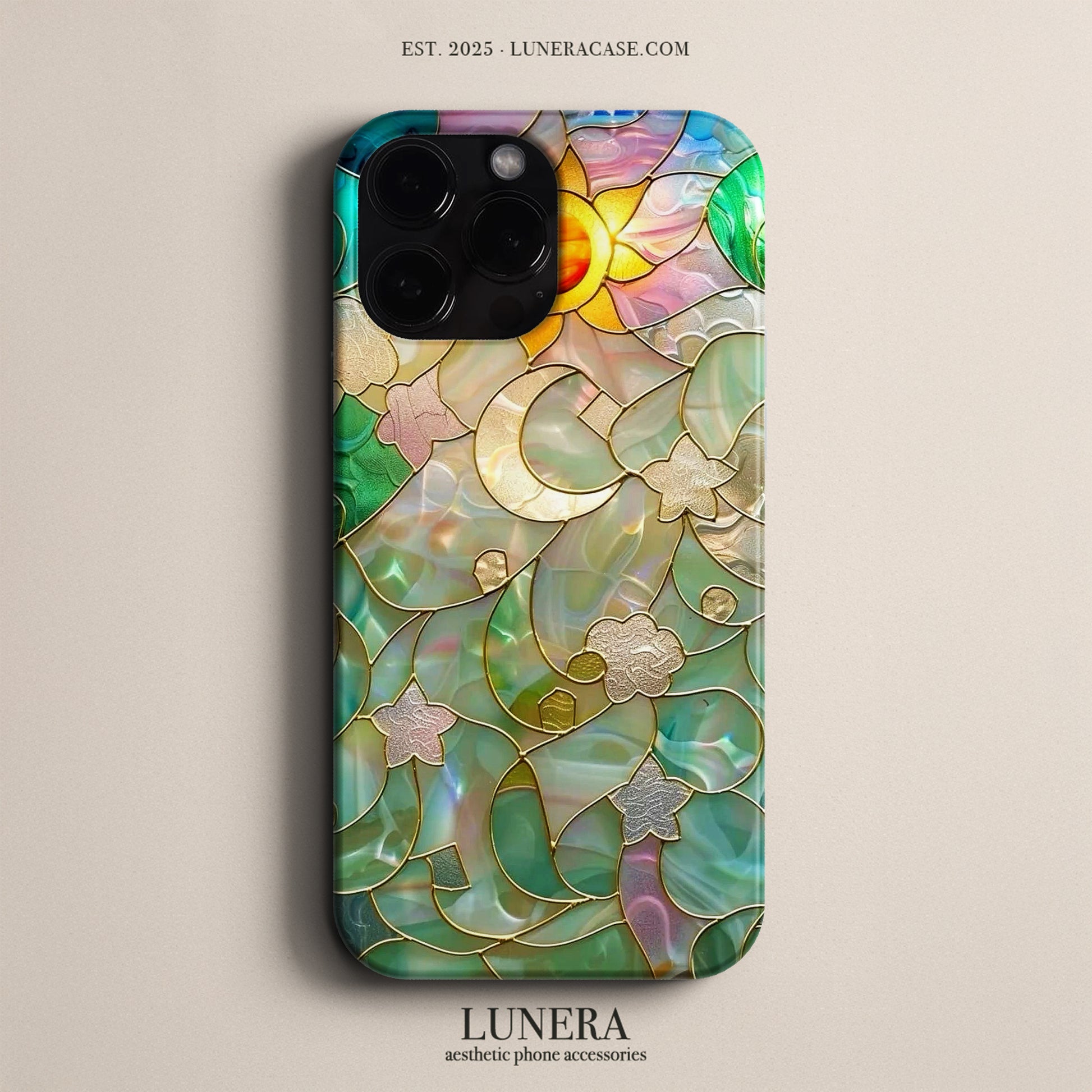 Lunera "Stained Glass Sun" Tasarım Telefon Kılıfı – The Vitray Collection